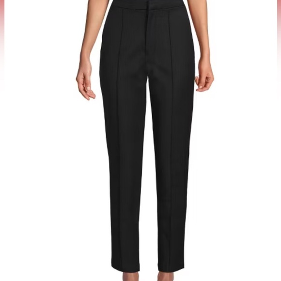 Lands End Hi Rise Bi Stretch Pintuck Ankle Trousers - Picture 1 of 6